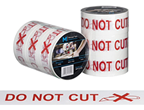 Packing Tape Do Not Cut, White/Red, 48mm x 100m x 50 Micron 1 X Roll